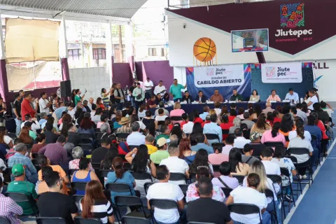 Jiutepec realizó un Cabildo Abierto en Progreso para escuchar a la ciudadanía, informar avances de gobierno y fortalecer la participación ciudadana.