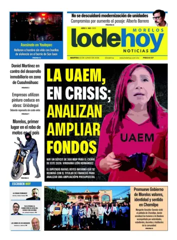 Edición Diario Morelos 20260623