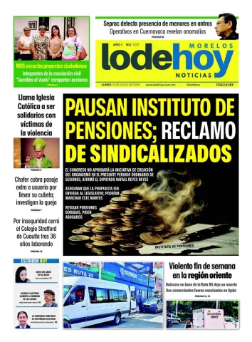 Edición Diario Morelos 20260713