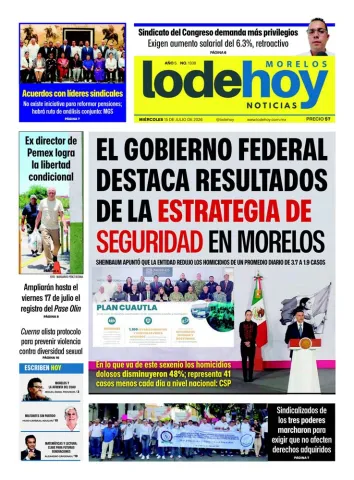 Edición Diario Morelos 20250715