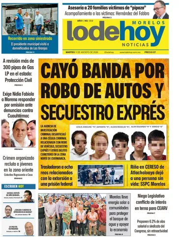 Edición Diario Morelos 20260811