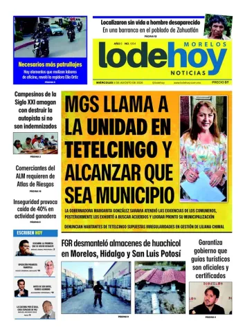 Edición Diario Morelos 20260805