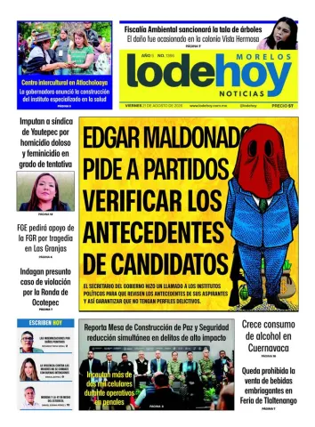 Edición Diario Morelos 20260821
