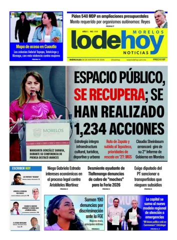 Edición Diario Morelos 20260826