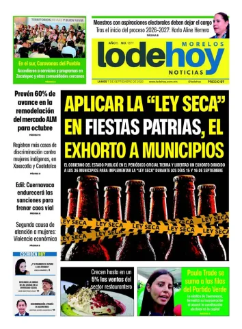 Edición Diario Morelos 20260907