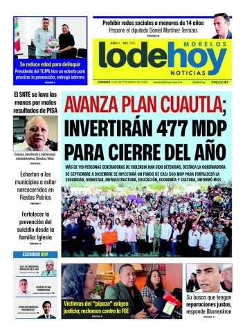 Edición Diario Morelos 20260911