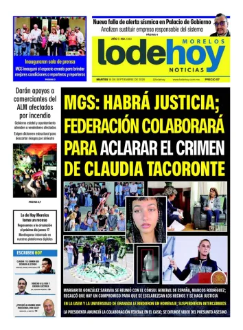 Edición Diario Morelos 20260915