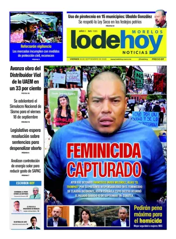 Edición Diario Morelos 20260918