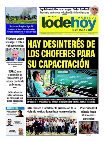 Edición Diario Morelos 20260922