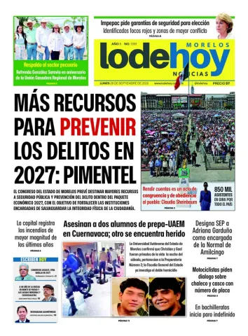 Edición Diario Morelos 20260928