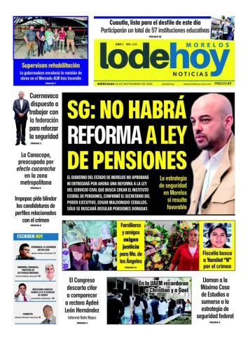 Edición Diario Morelos 20260930