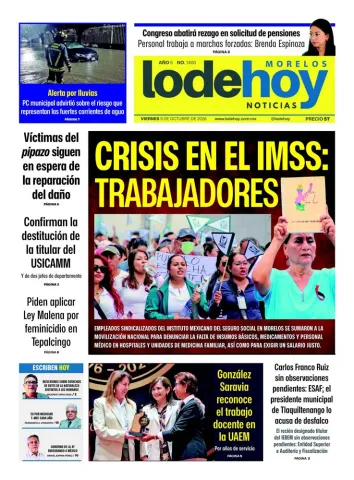 Edición Diario Morelos 20261009