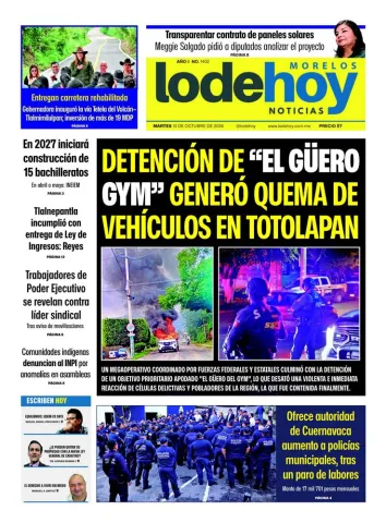 Edición Diario Morelos 20261013