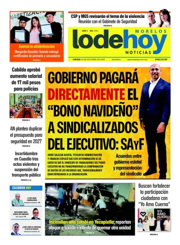 Edición Diario Morelos 20261015