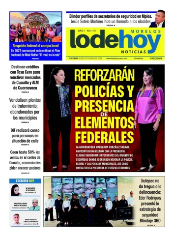 Edición Diario Morelos 20261016