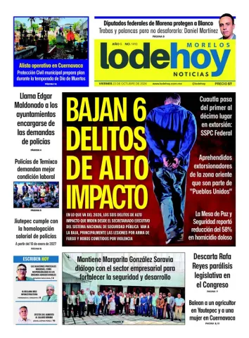 Edición Diario Morelos 20261023