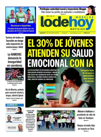 Edición Diario Morelos 20261027