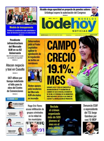 Edición Diario Morelos 20261028