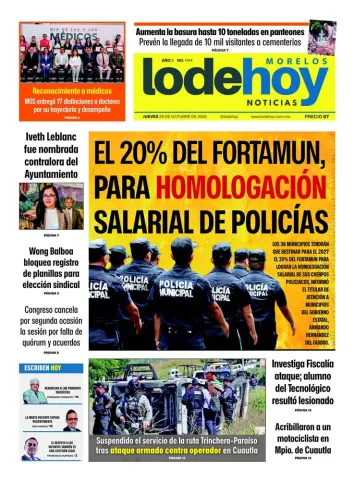 Edición Diario Morelos 20261029