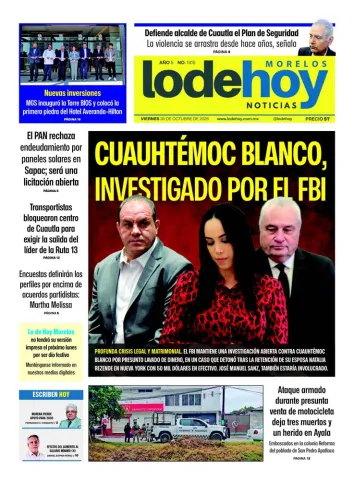 Edición Diario Morelos 20261030
