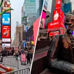 Catrinas de Puebla y Aguascalientes llegan a Times Square en Nueva York