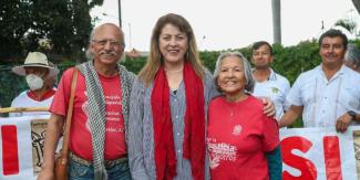 Seremos un gobierno defensor de los pueblos originarios: Margarita González Saravia