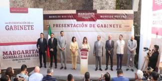 Presenta Margarita González Saravia su gabinete económico