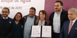 Firma MGS convenio para proteger el Bosque de Agua