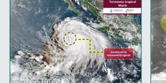 Marie esta por transformarse en huracán; prevén categoría 2 y lluvias en México