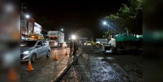 Obras de bacheo en Cuernavaca