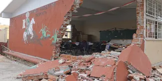 Sismo de 2017 afectan a escuelas en Morelos *CORTESÍA-QM*