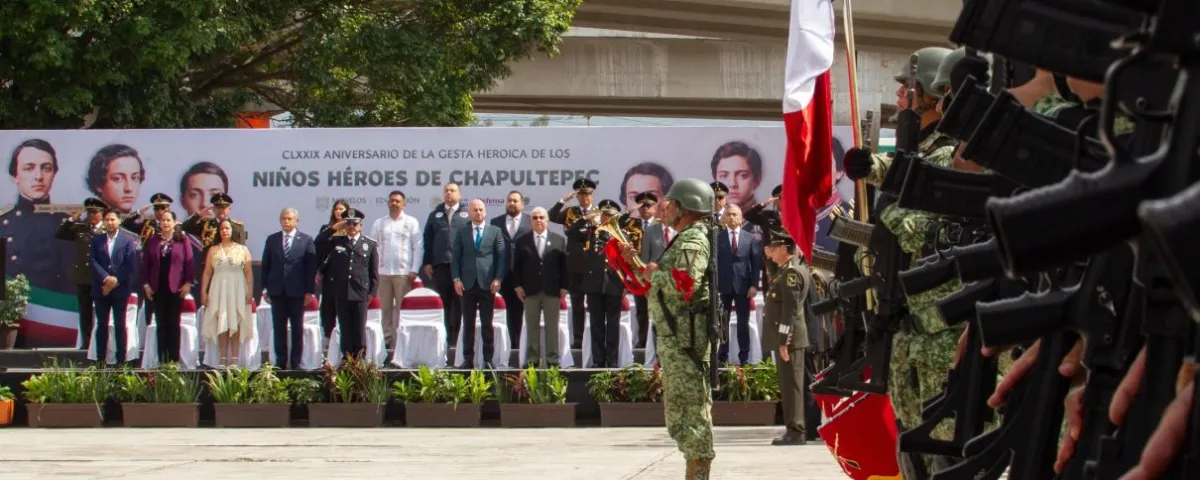 Morelos conmemora el 179 aniversario de la Gesta Heroica de los Niños Héroes