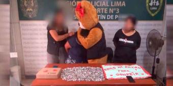 Osito cariñosito captura a narcomenudista en Perú en pleno día de San Valentín