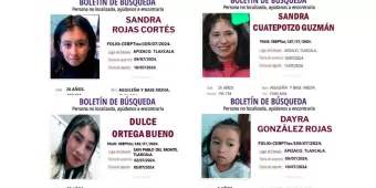  ALERTA, tres mujeres y una niña desaparecidas en lo que va de julio en Tlaxcala