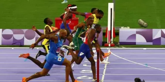 Se lleva el Oro Noah Lyles en los 100m en Paris 2024; es el hombre más rápido del mundo